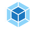 A blue and white square with a blue square in the middle.