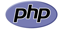 A purple logo for PHP.