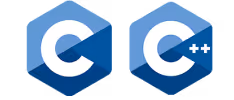 A blue and white square with the letter C in it.