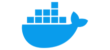 A blue and white whale with a blue and white box in its belly.