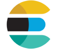 A blue and yellow circle with the letter E in the middle.