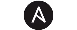 A black circle with a white A in it.