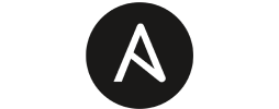 A black circle with a white A in it.