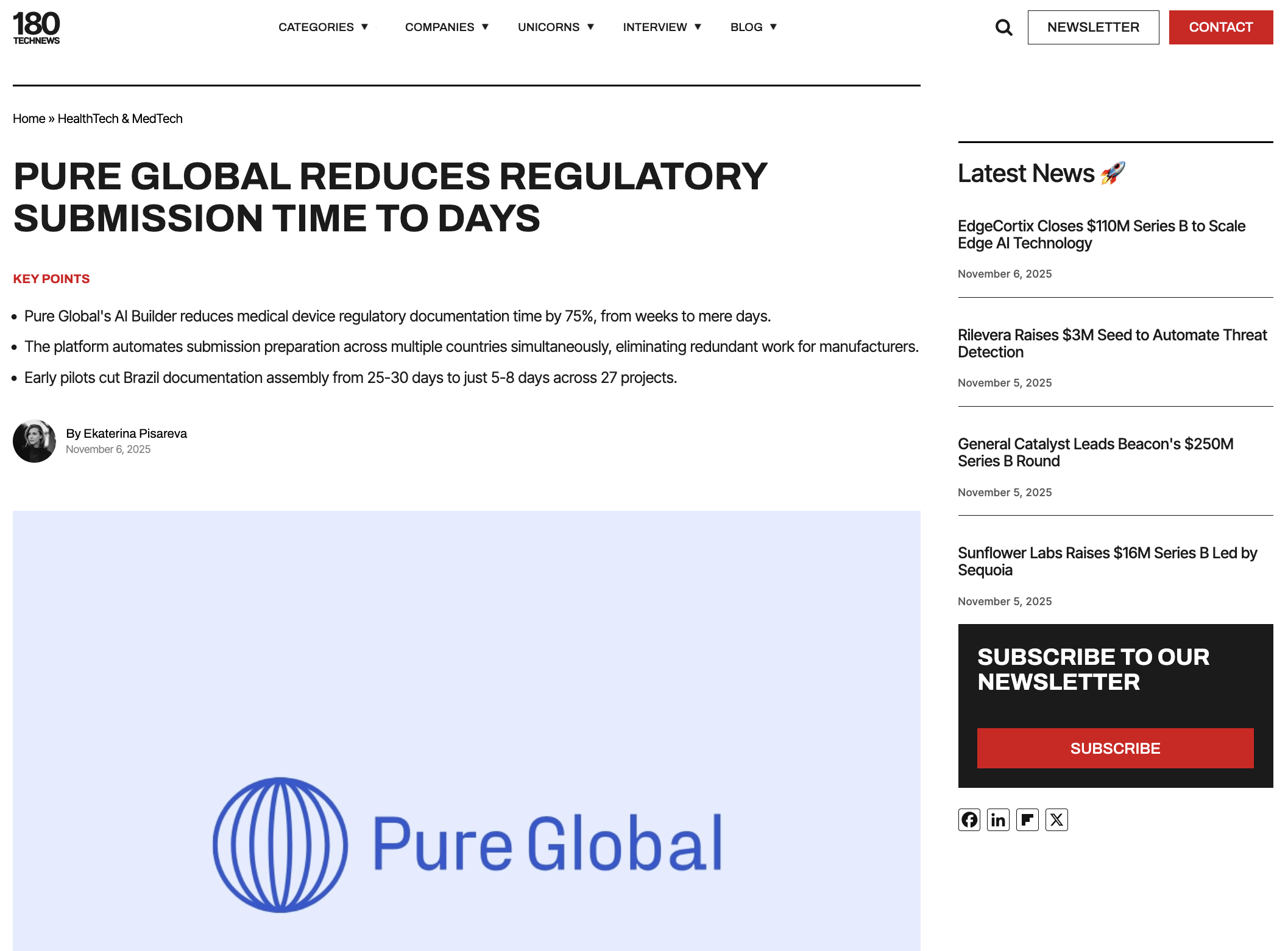 Pure Global Reduces Regulatory Submission Time to Days