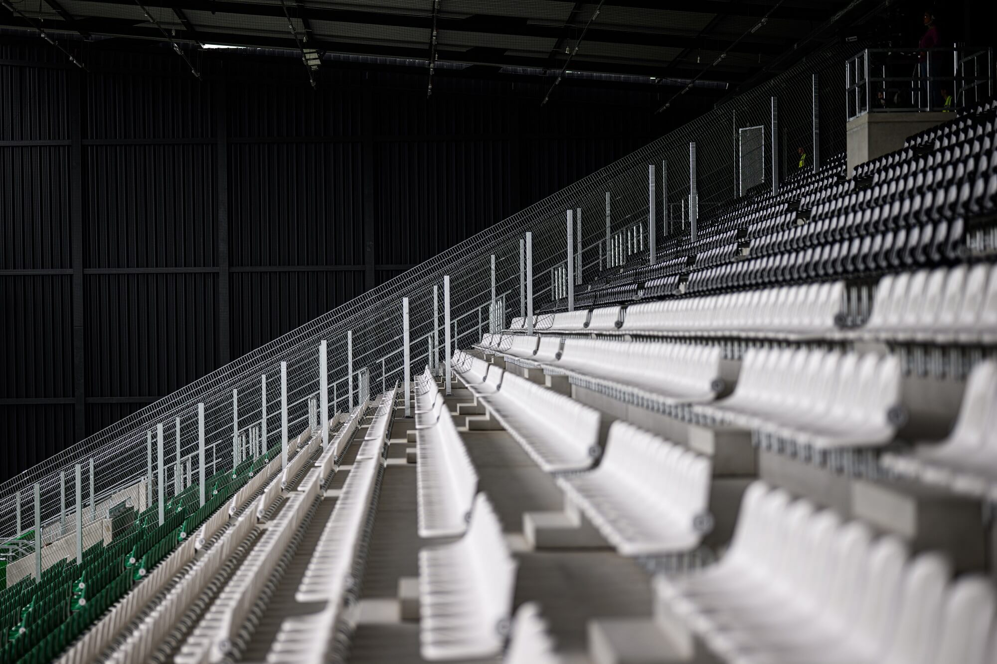 Kurzfristige bauliche Veränderung im Gästeblock des LVM-Preußenstadions 