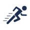 a man sprinting