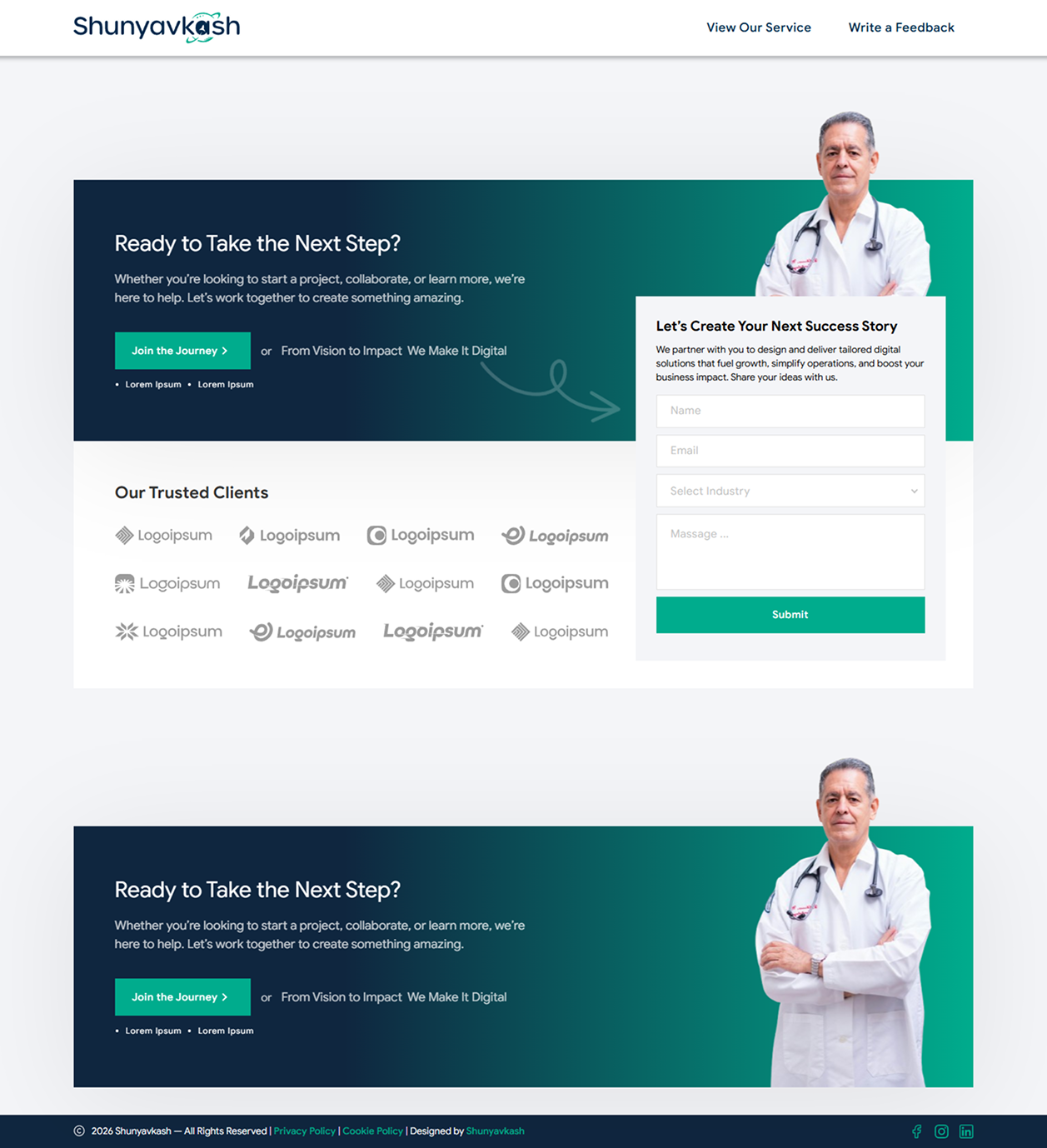 Lead Capture With CTA Section