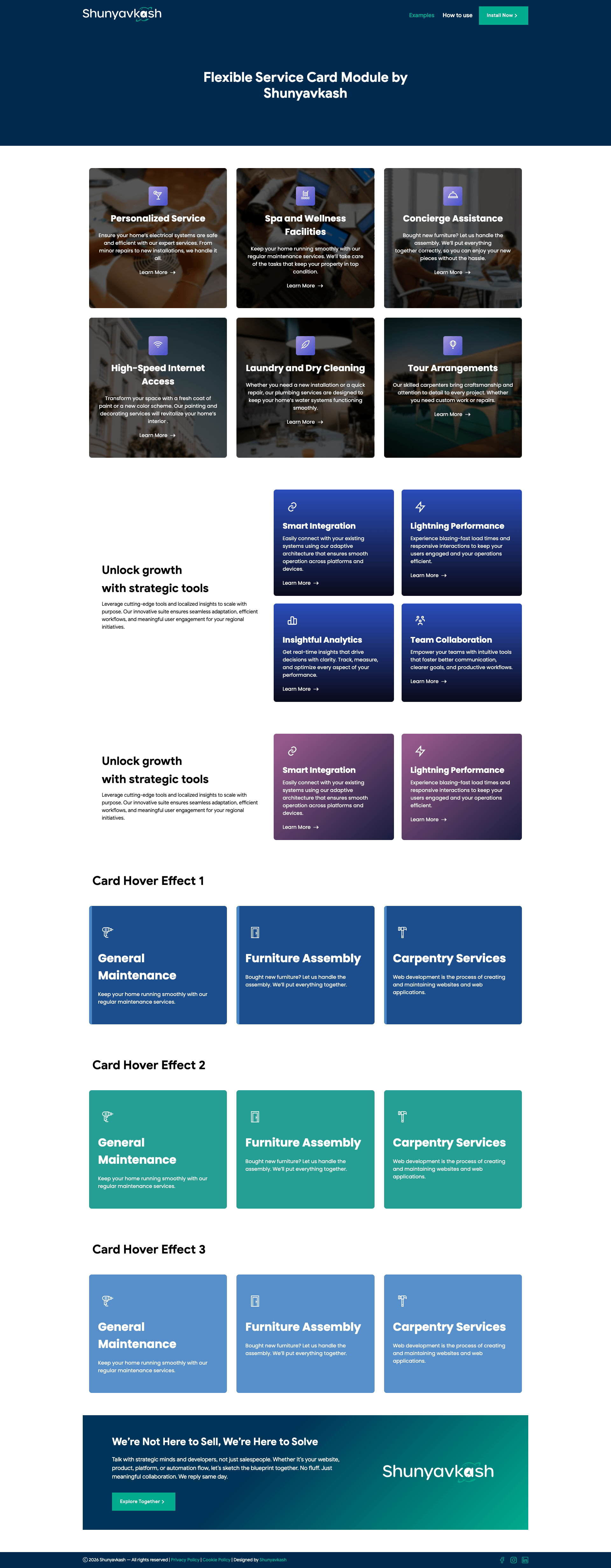 Flexible Services Card