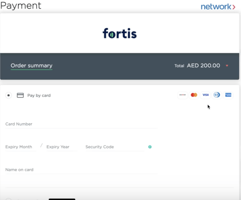 payment landing page