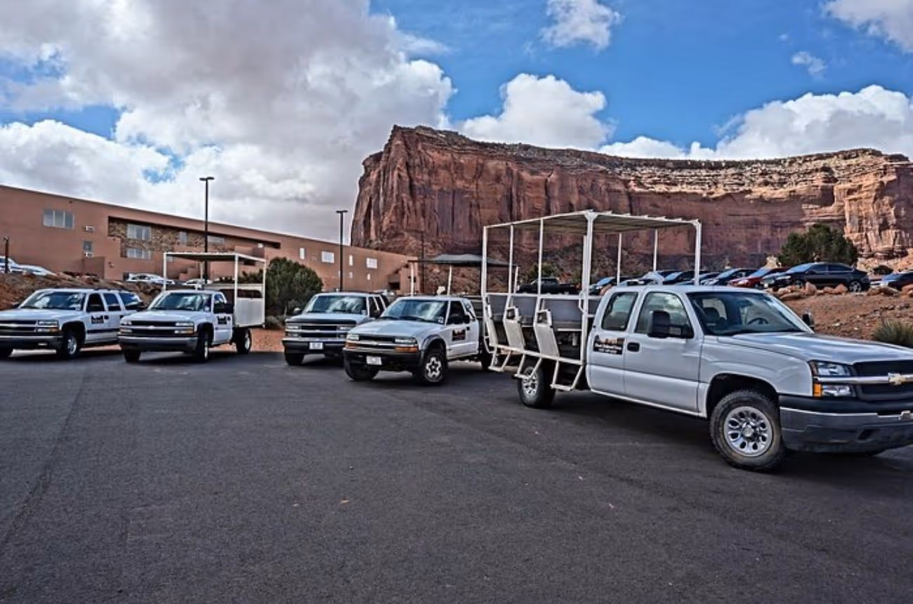 Embark on a guided 4×4 adventure through Monument Valley's backcountry, exploring iconic landmarks, ancient petroglyphs, and learning about Navajo culture.