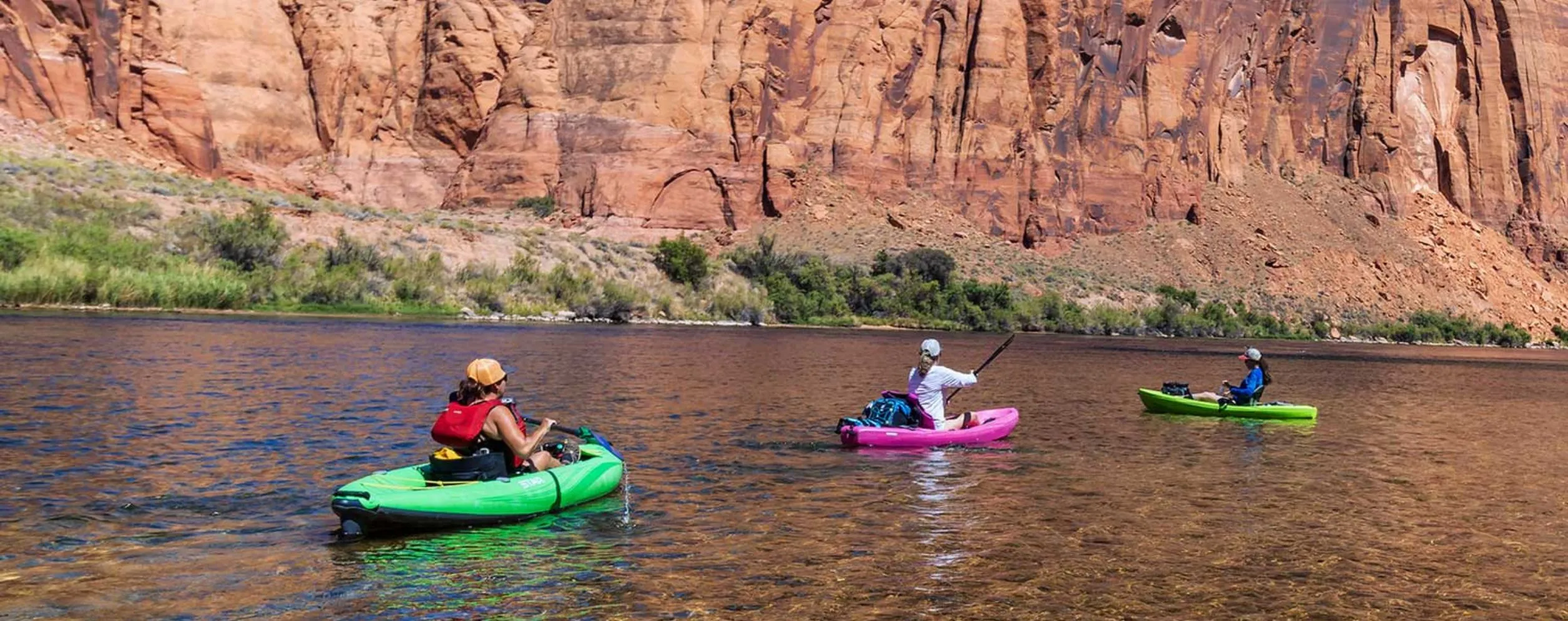 Kayaking through Marble Canyon