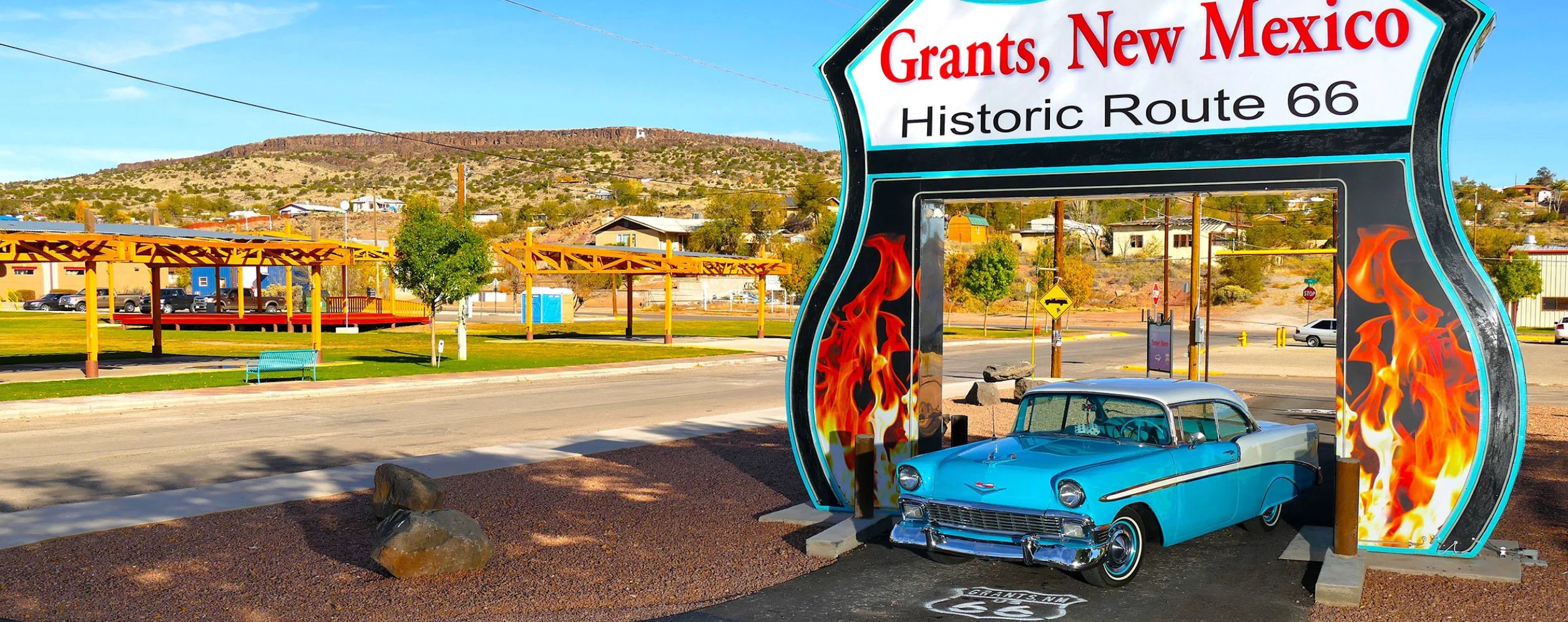 Route 66 Neon Drive-Thru Shield