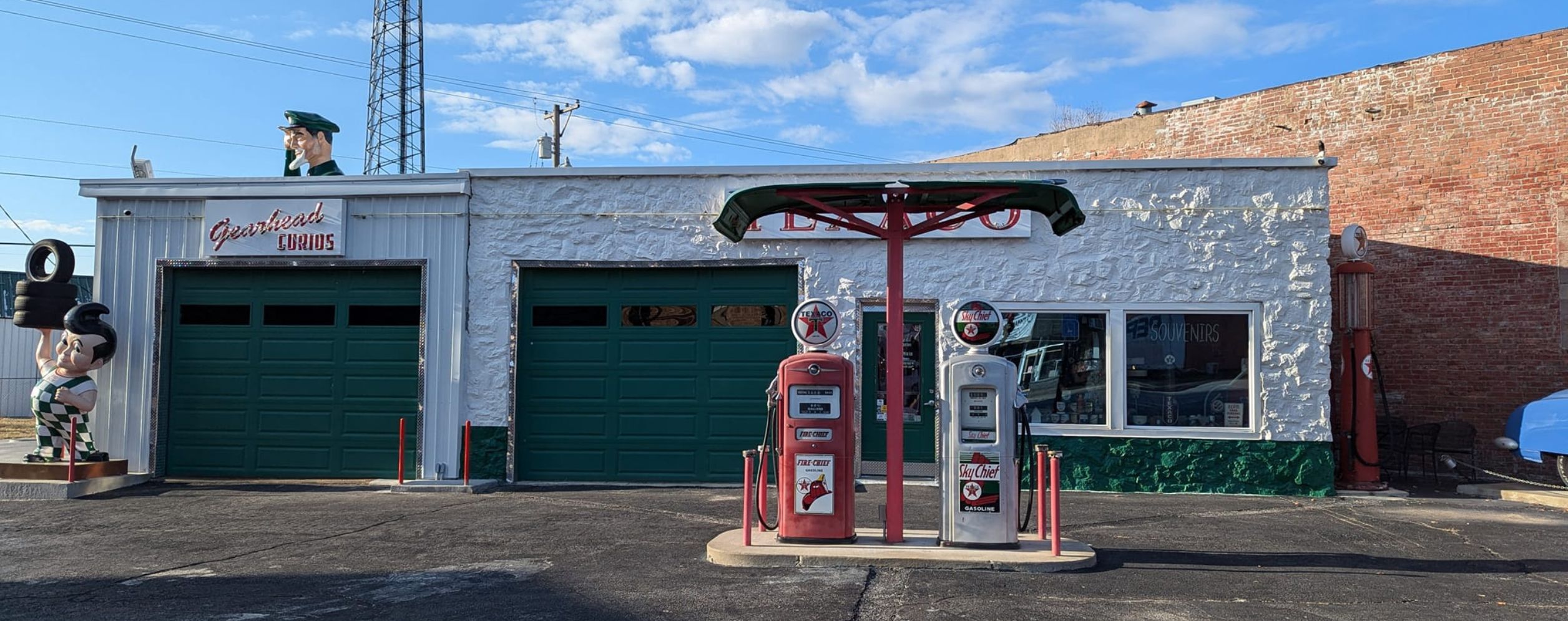 Gearhead Curios (restored Texaco station)