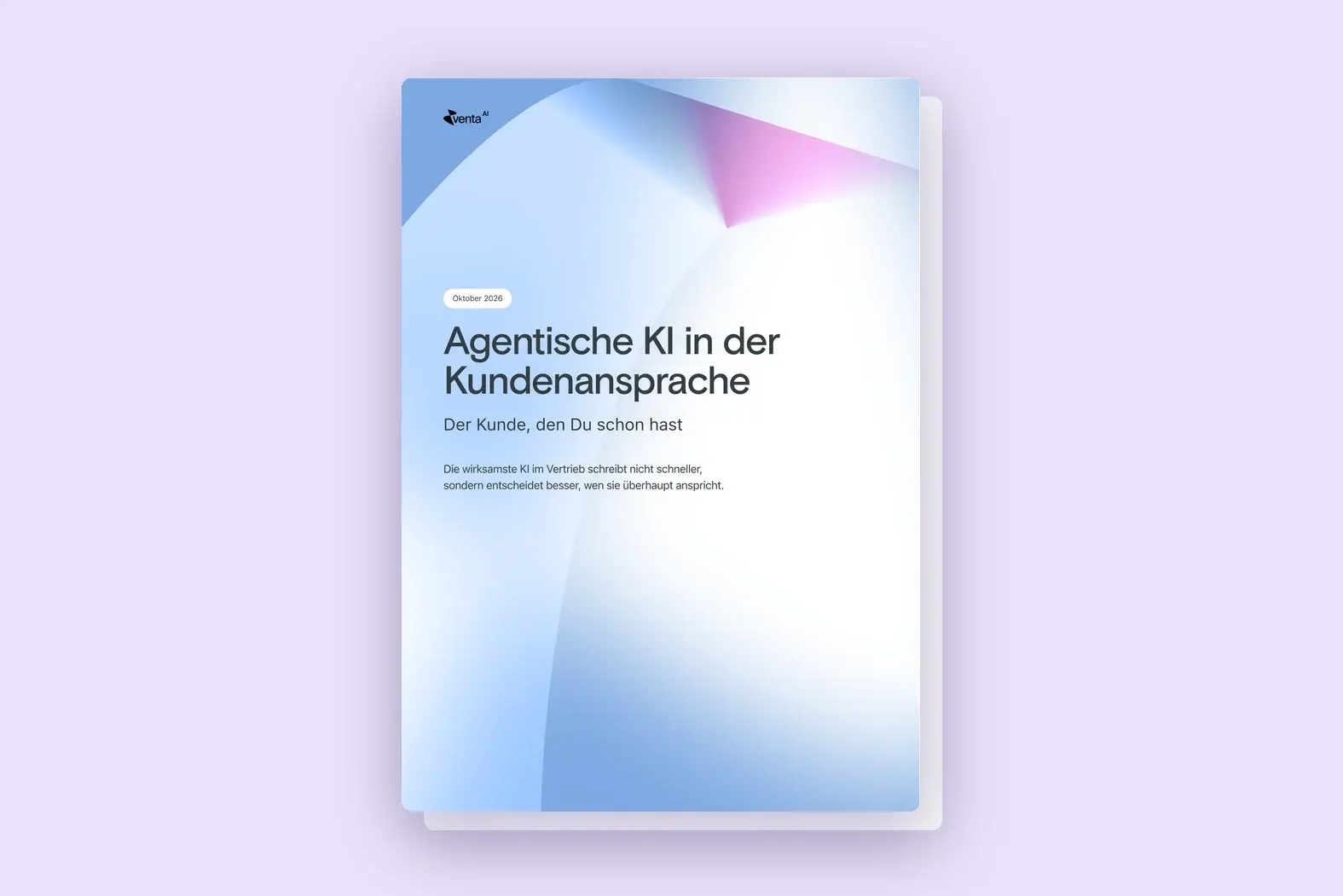 Whitepaper Agentische KI in der Kundenansprache – Titelseite