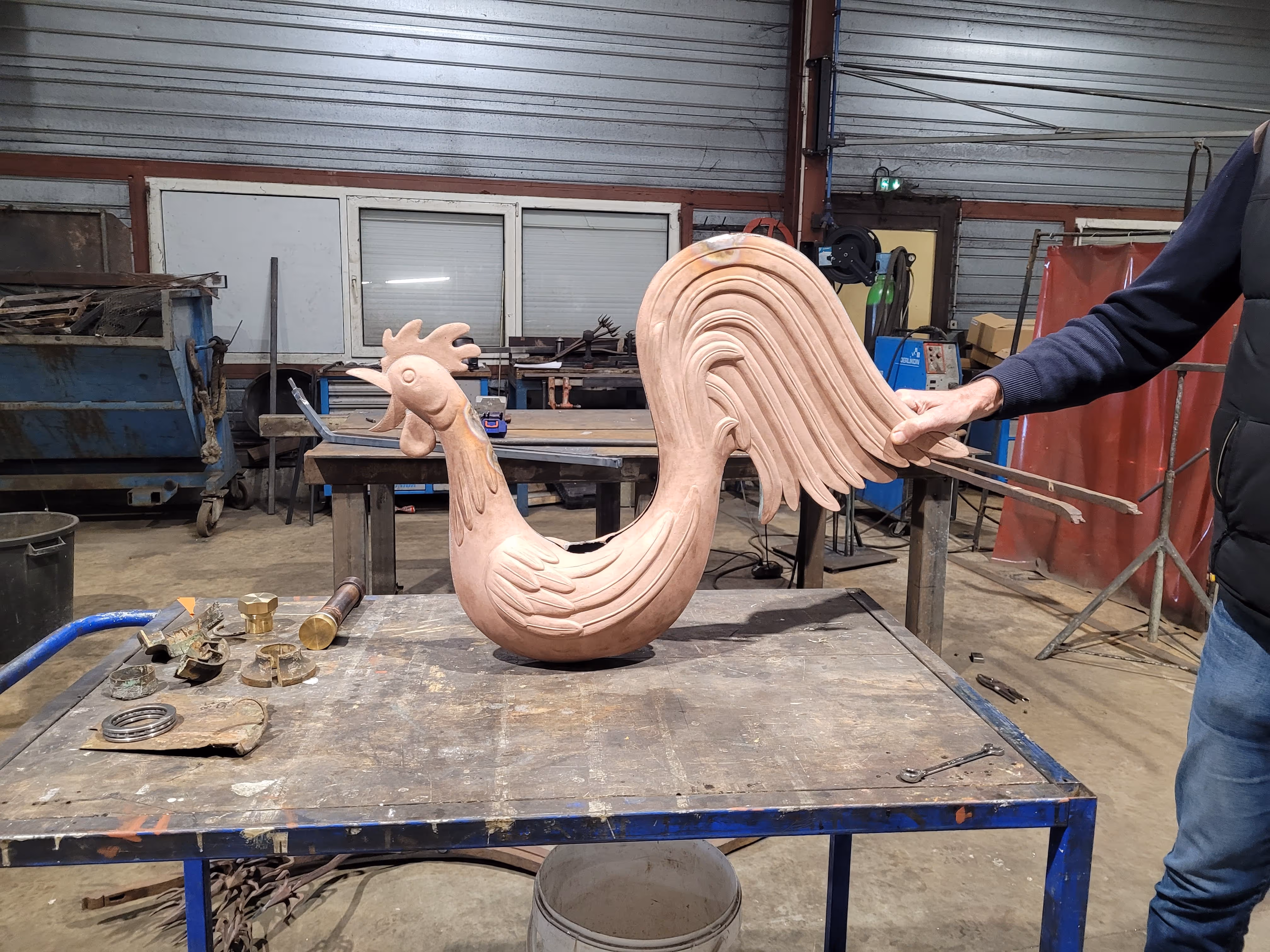 Le coq avant restauration