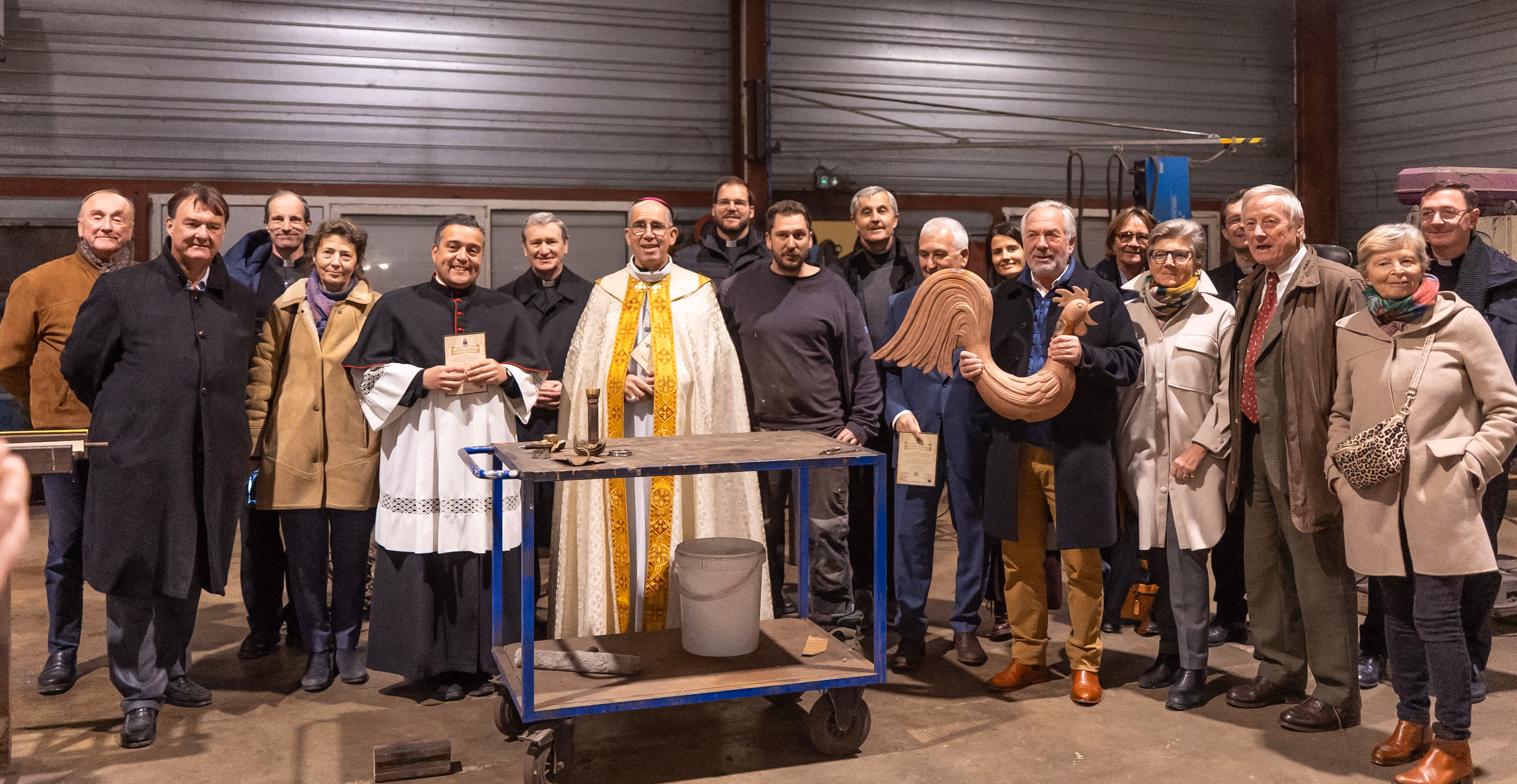 Bénédiction du reliquaire du coq