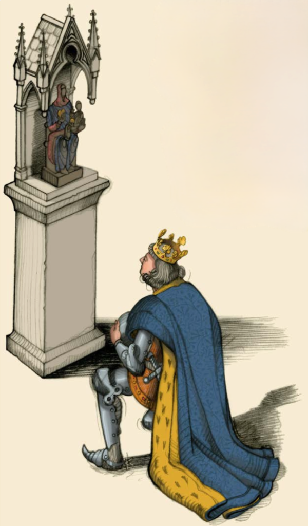 Le roi remercie la Vierge de Boulogne