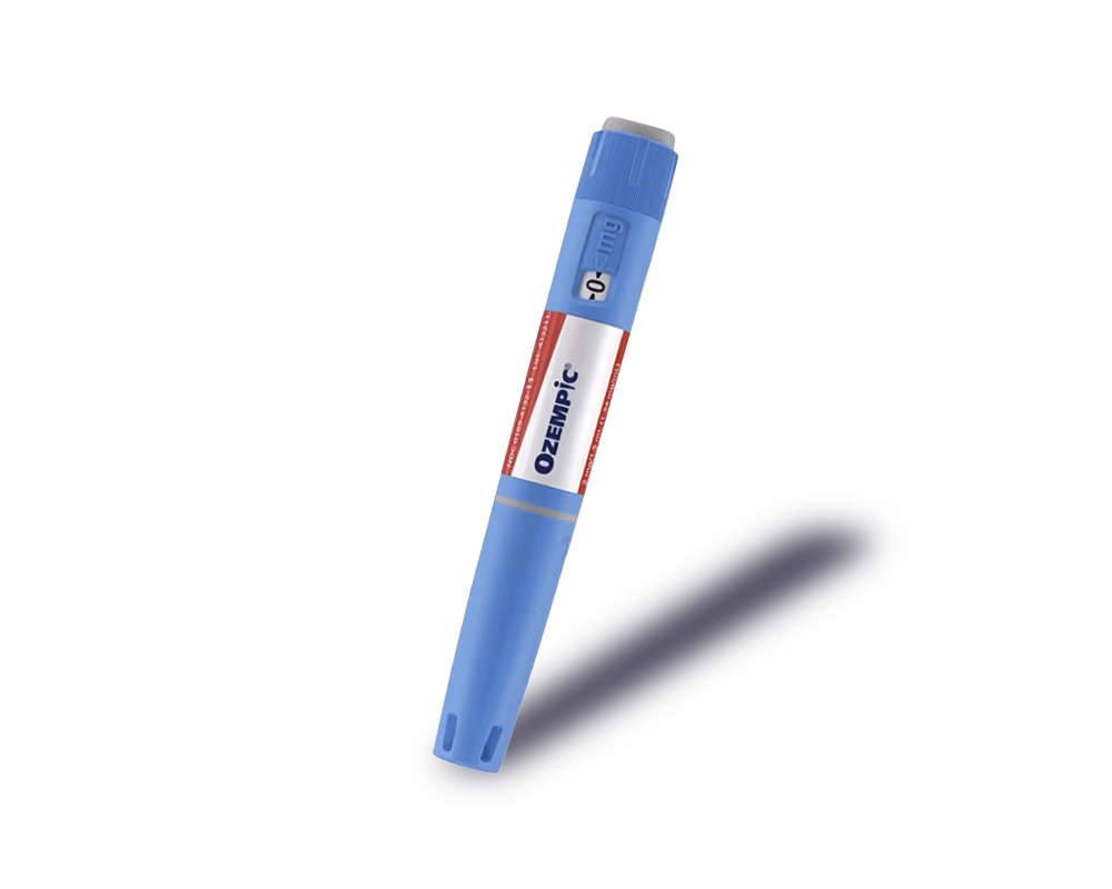 Pre-filled Ozempic pen containing semaglutide for medically supervised weight management, prescribed by licensed practitioners in Canada