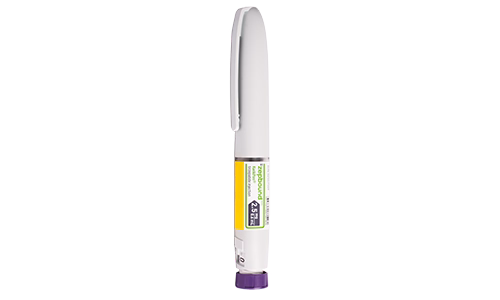 Modern prescription treatment pen in a product image