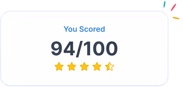 AQA GCSE 9-1 Scorecard showing 94/100.
