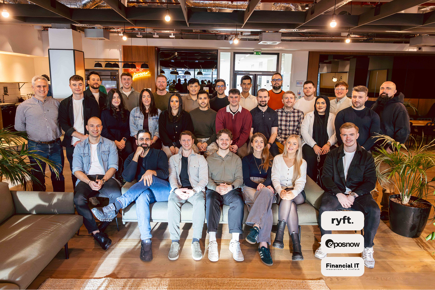 Team picture of Ryft showcasing growth 