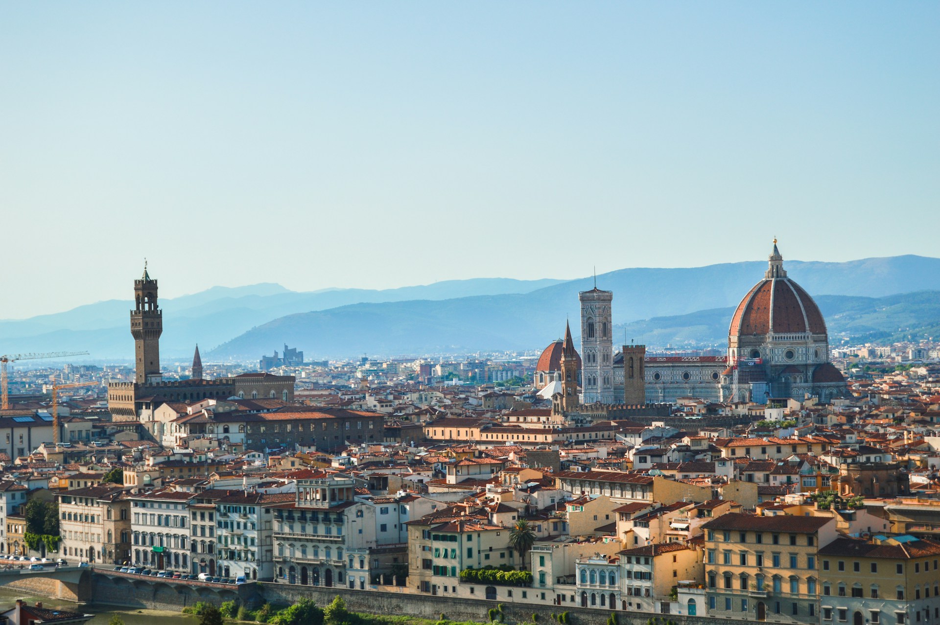 scenic view of Florence, Italy, showcasing its historic architecture and vibrant city life in the heart of Europe.