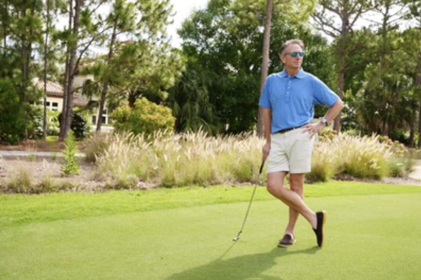 Brad Faxon on the golf course