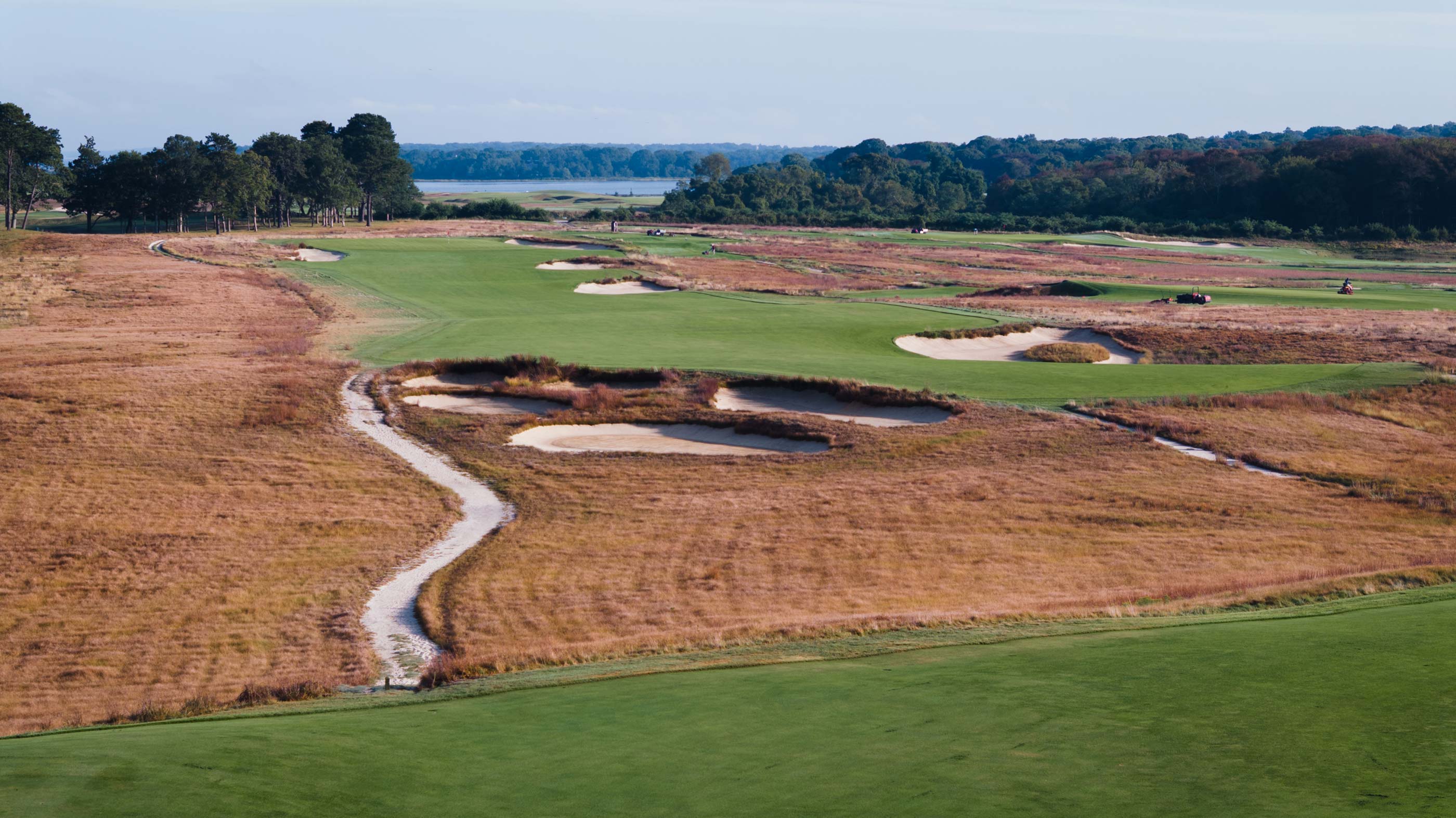 The third tee shot at Shinnecock Hills (Fried Egg Golf)