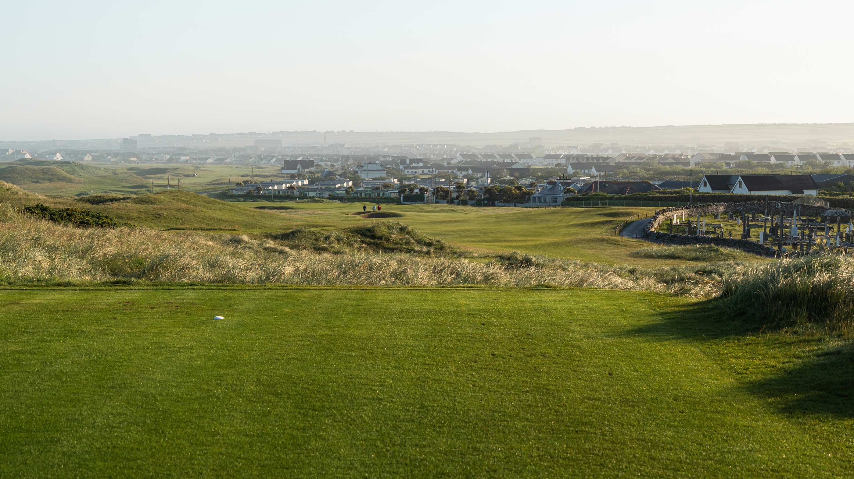The first tee shot at Ballybunion Old (Fried Egg Golf)