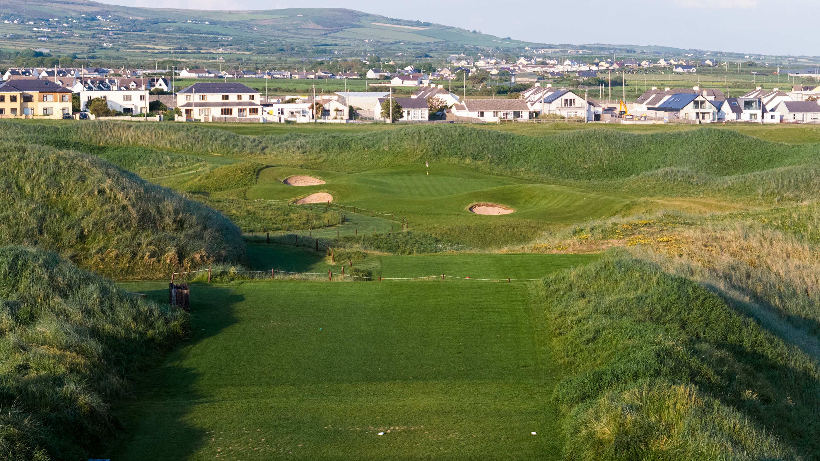 The eighth tee shot at Ballybunion Old (Fried Egg Golf)