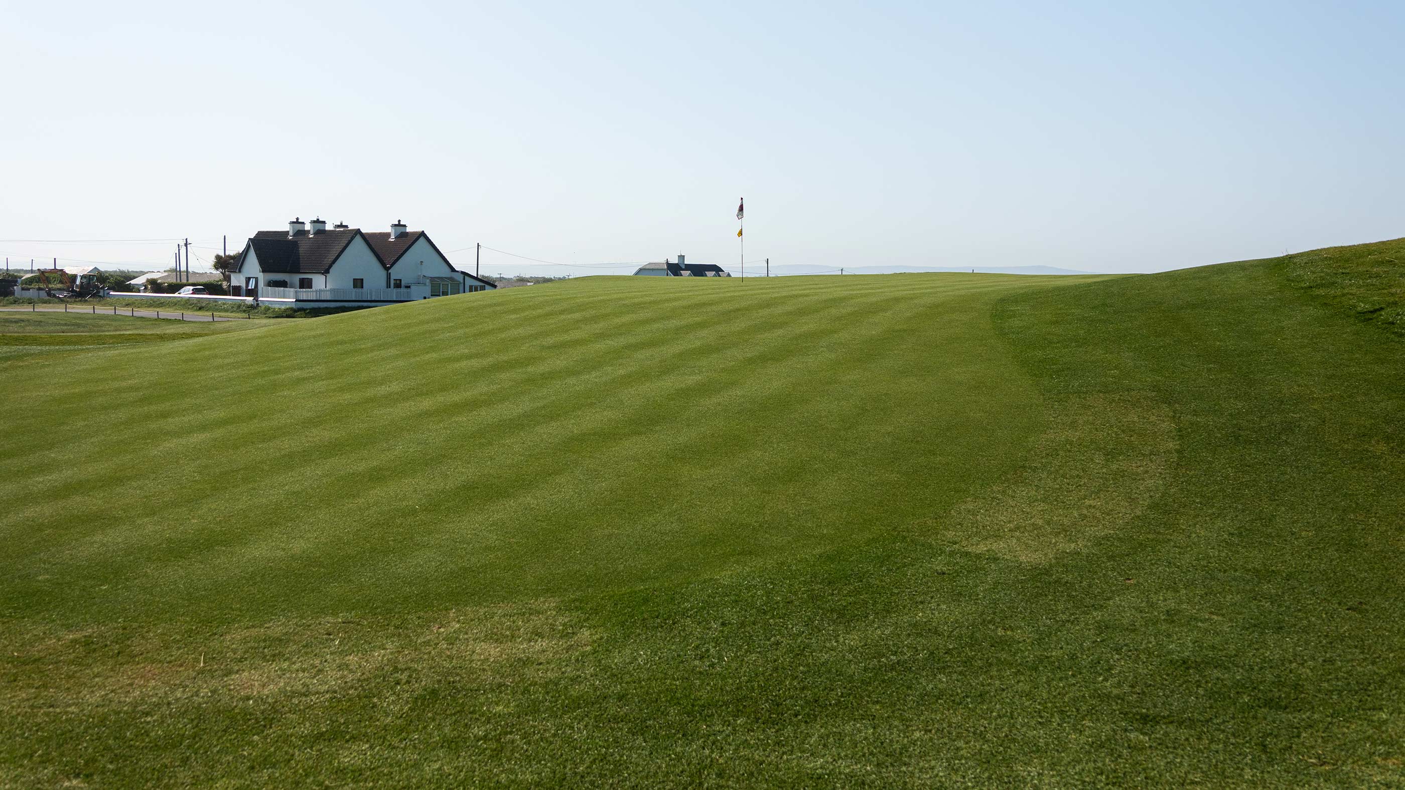 Front of the ninth green at Ballybunion Old (Fried Egg Golf)