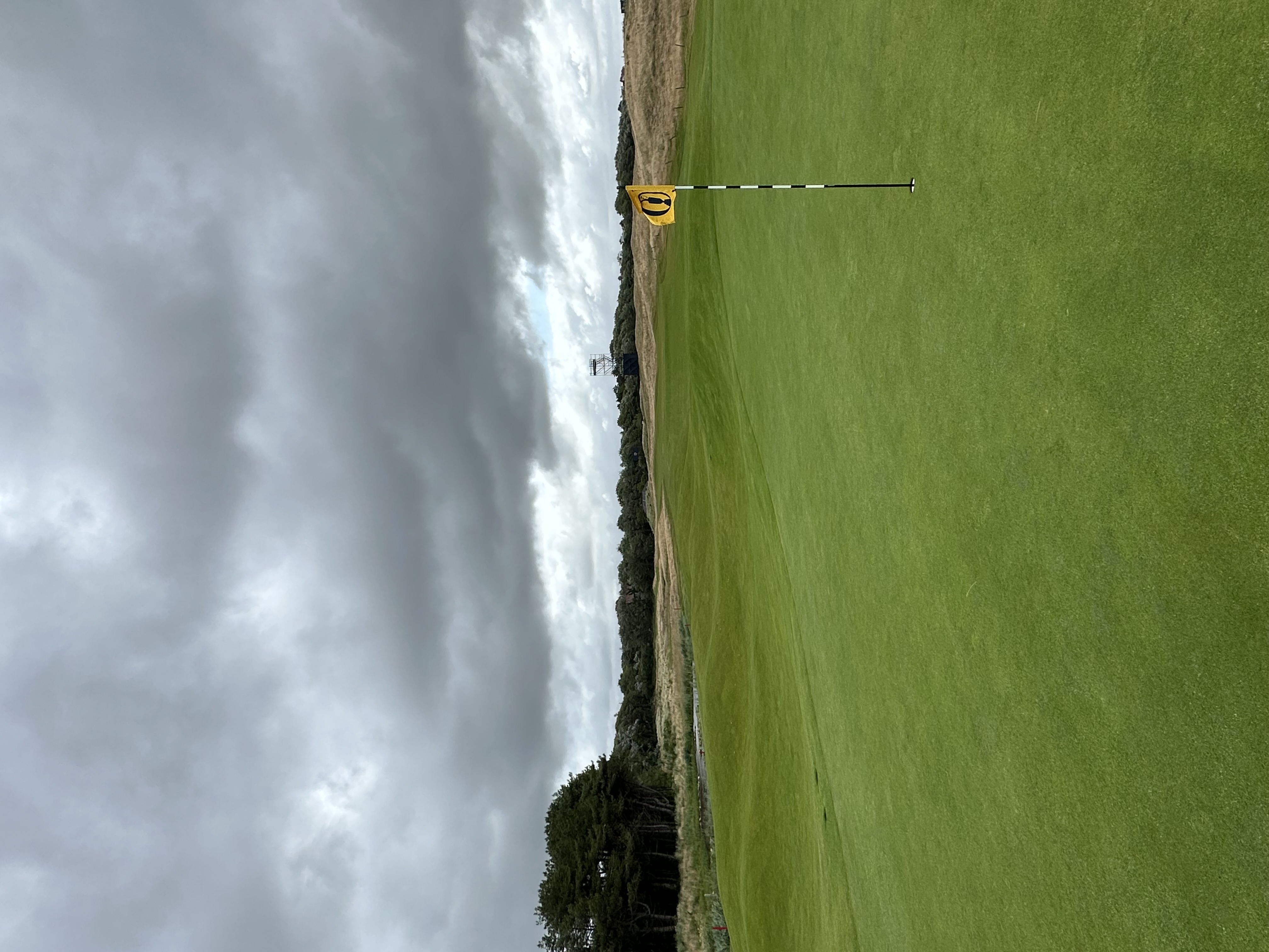 Ground view of the fifth green at Royal Birkdale (Fried Egg Golf)