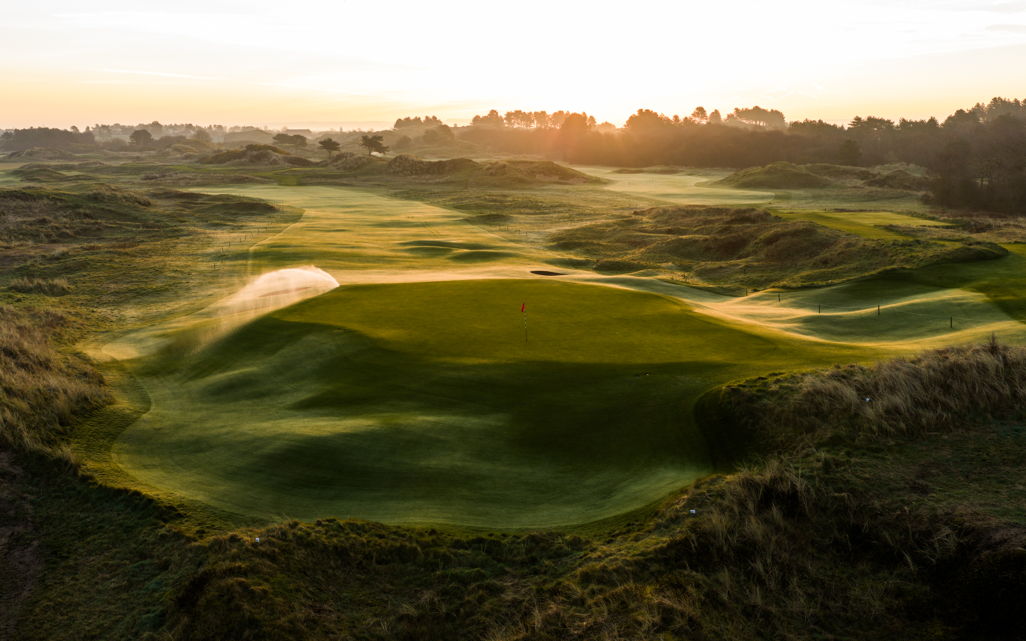 Behind the 16th green at Royal Birkdale (Cookie Jar Golf)