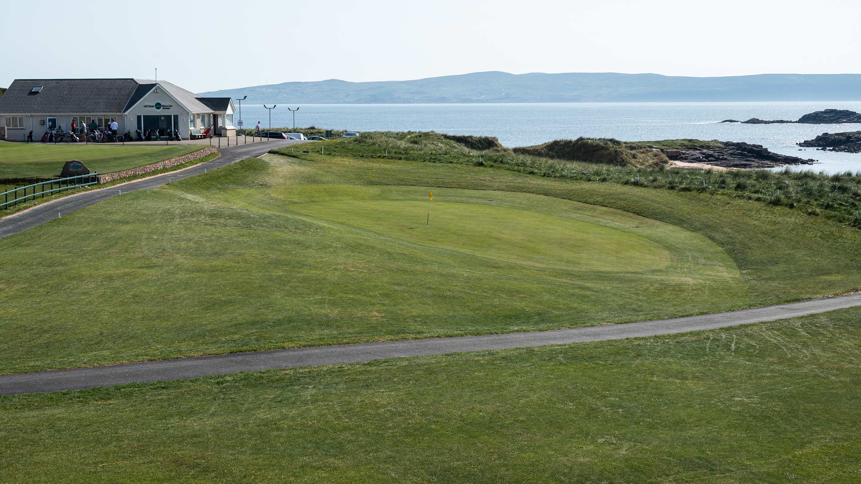 The ninth green at Cruit Island (Fried Egg Golf)