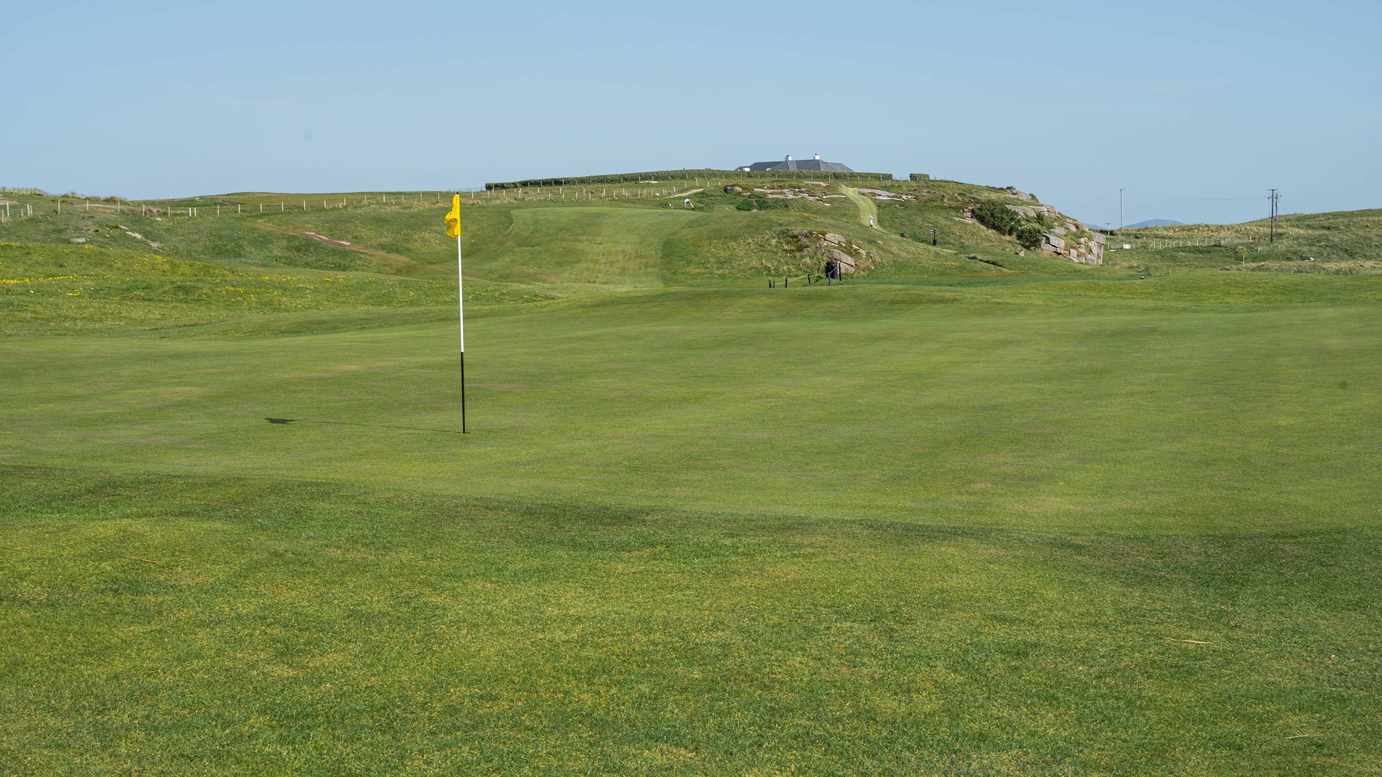 The eighth green at Cruit Island (Fried Egg Golf)