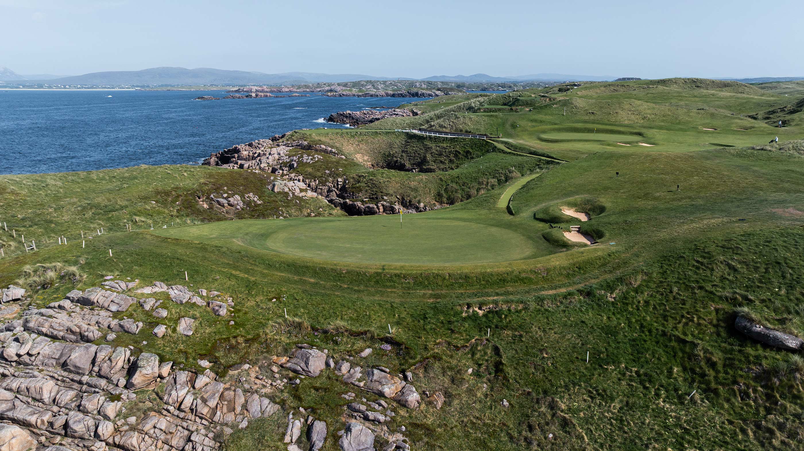 Behind the sixth green at Cruit Island (Fried Egg Golf)