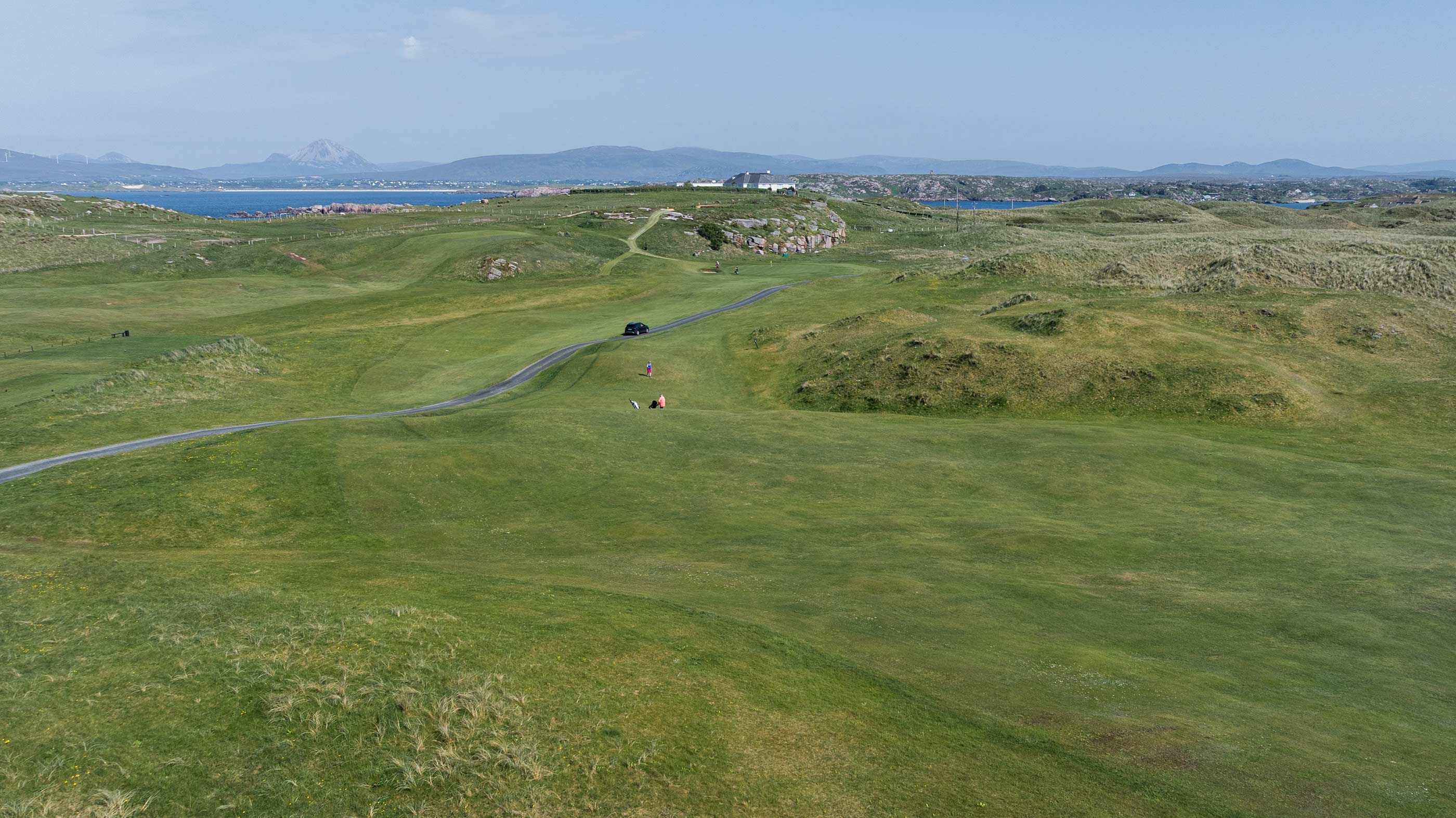 The first fairway at Cruit Island (Fried Egg Golf)