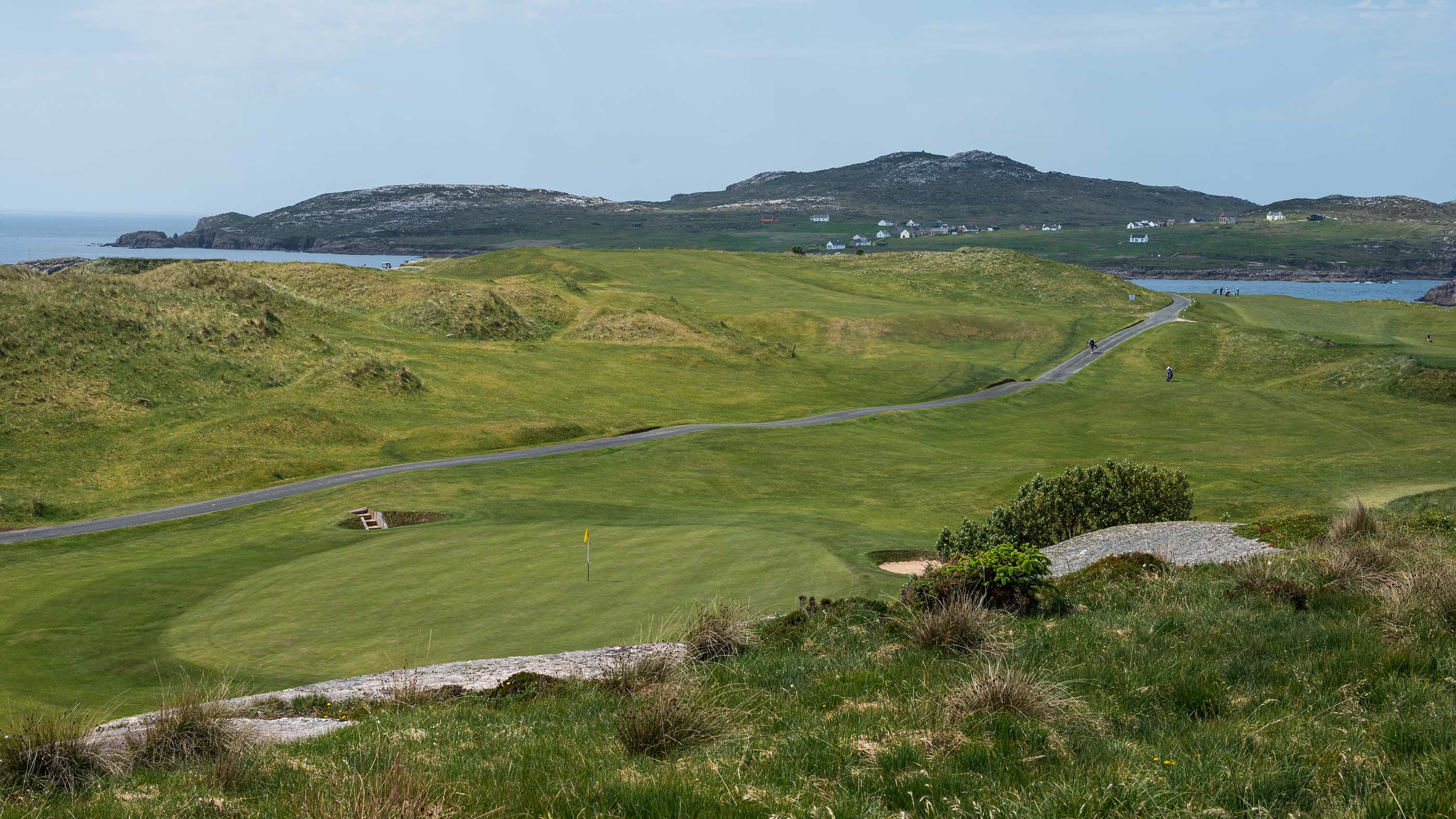 Behind the first green at Cruit Island (Fried Egg Golf)