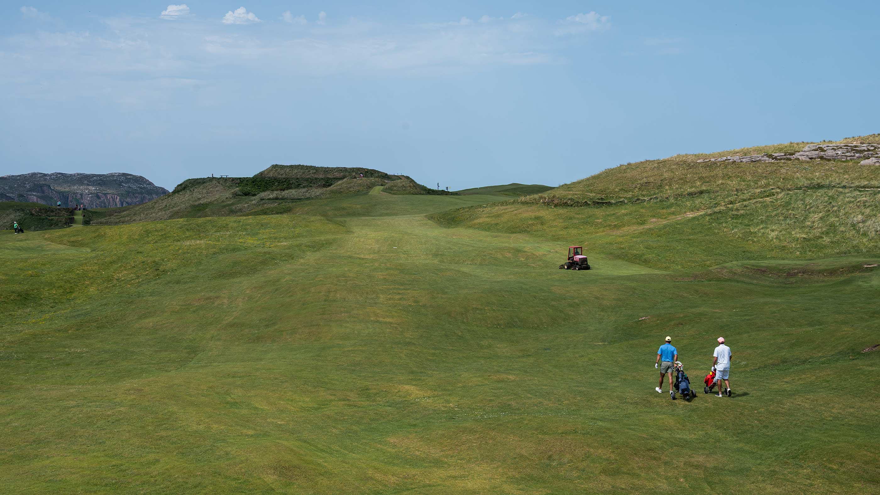 The second fairway at Cruit Island (Fried Egg Golf)