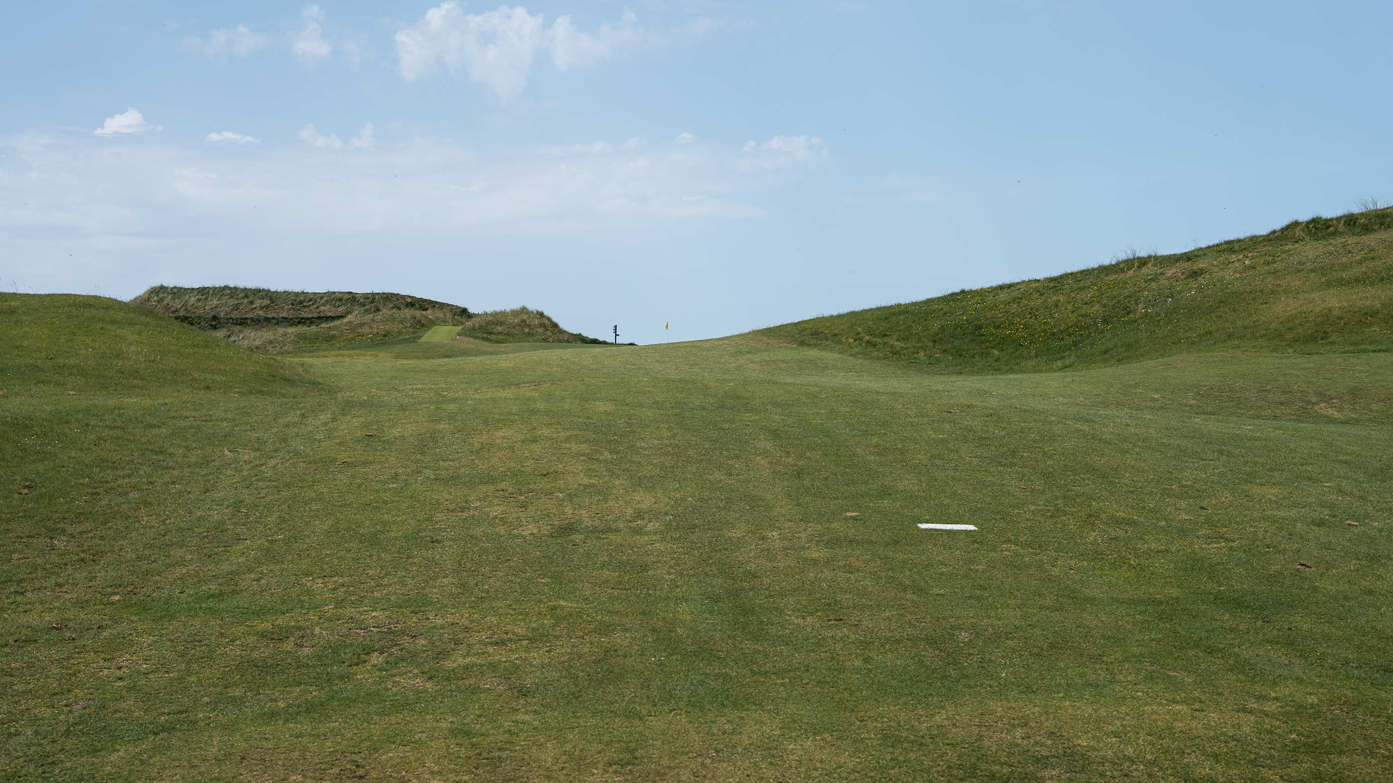 Ground view from the second fairway at Cruit Island (Fried Egg Golf)
