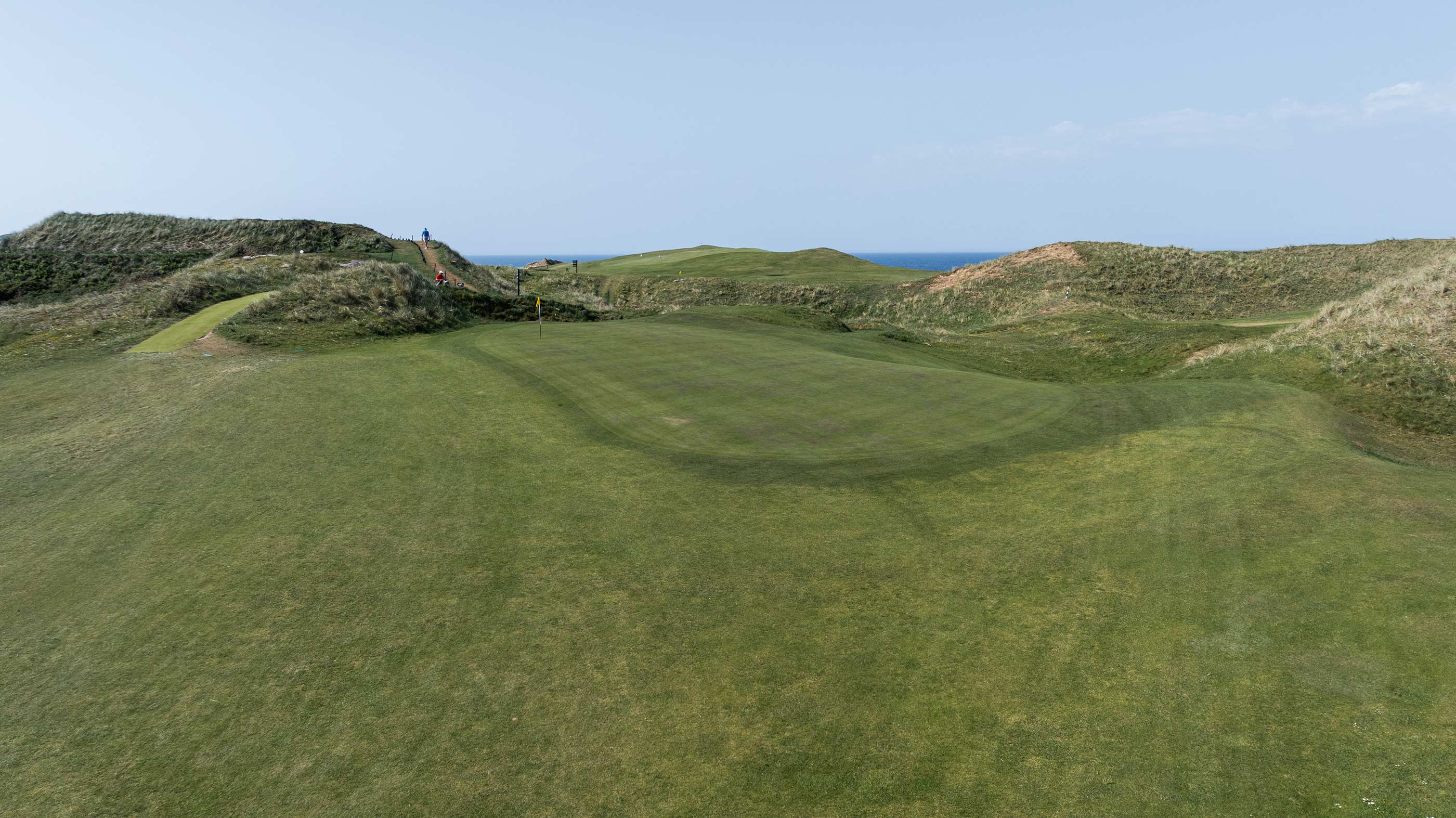 Front of the second green at Cruit Island (Fried Egg Golf)
