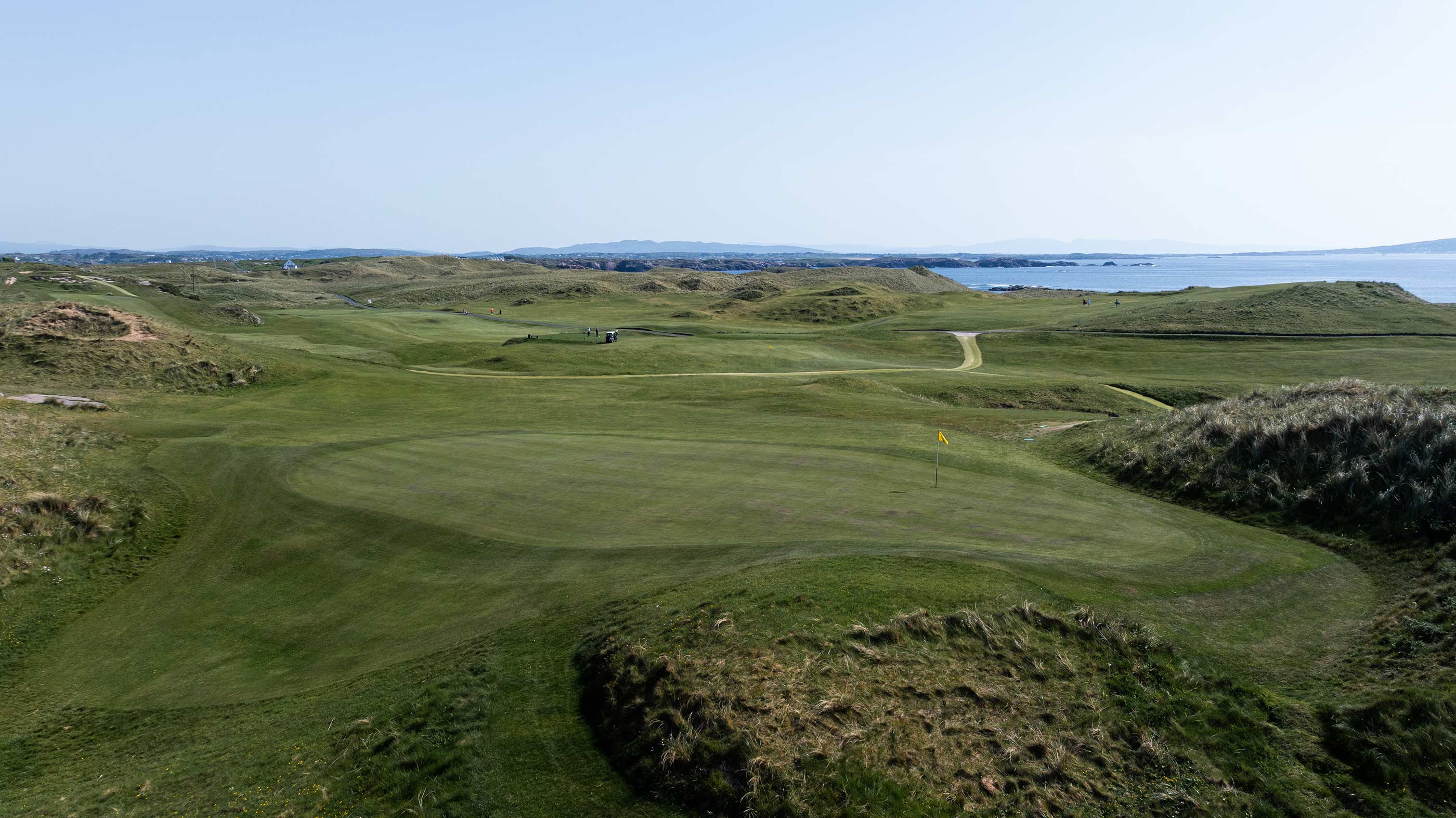 The second green at Cruit Island (Fried Egg Golf)
