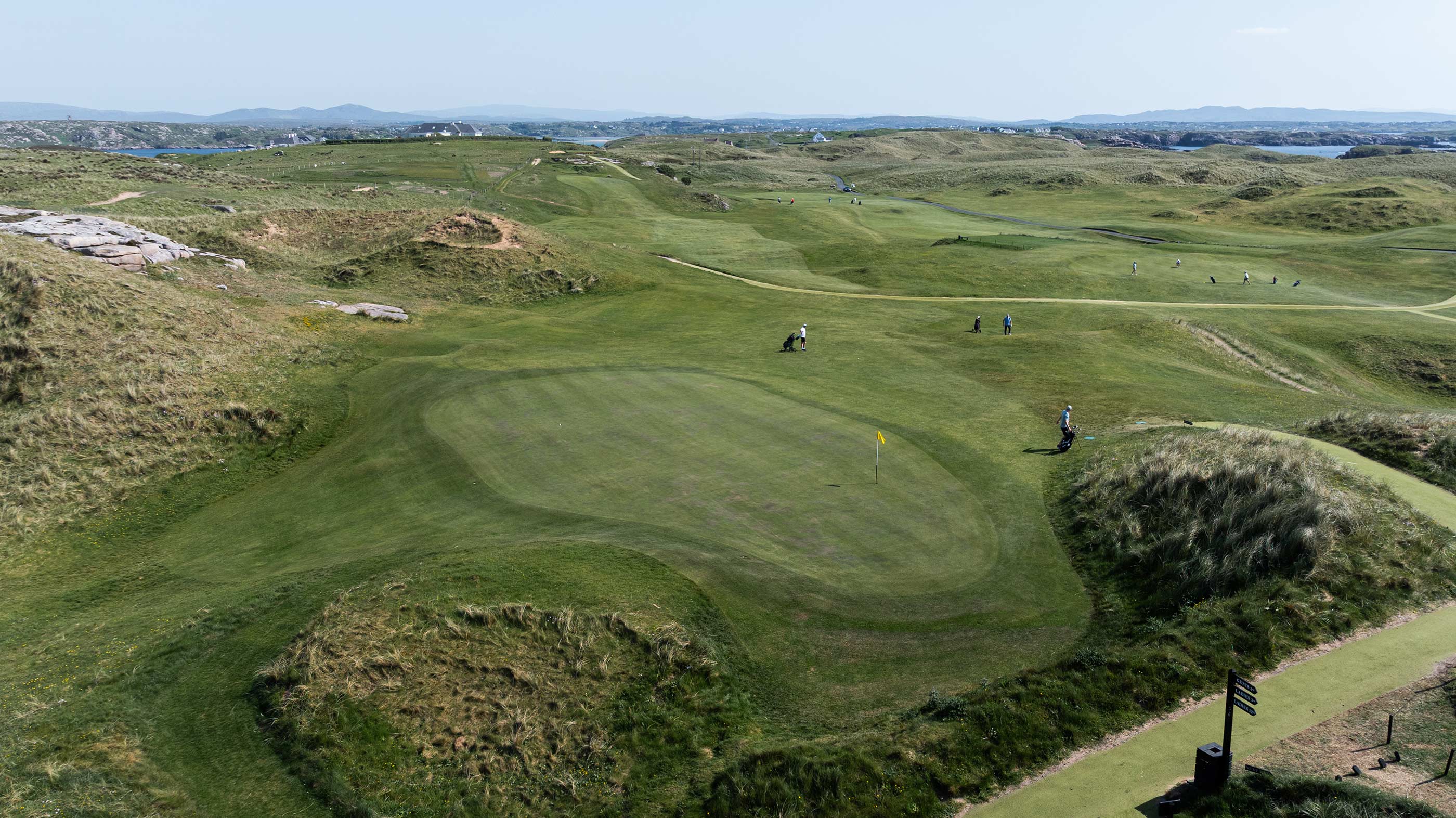 Behind the second green at Cruit Island (Fried Egg Golf)