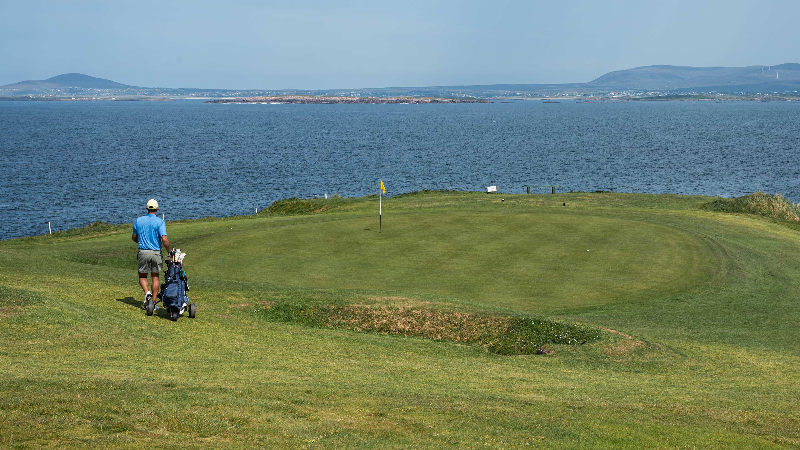 The third green at Cruit Island (Fried Egg Golf)