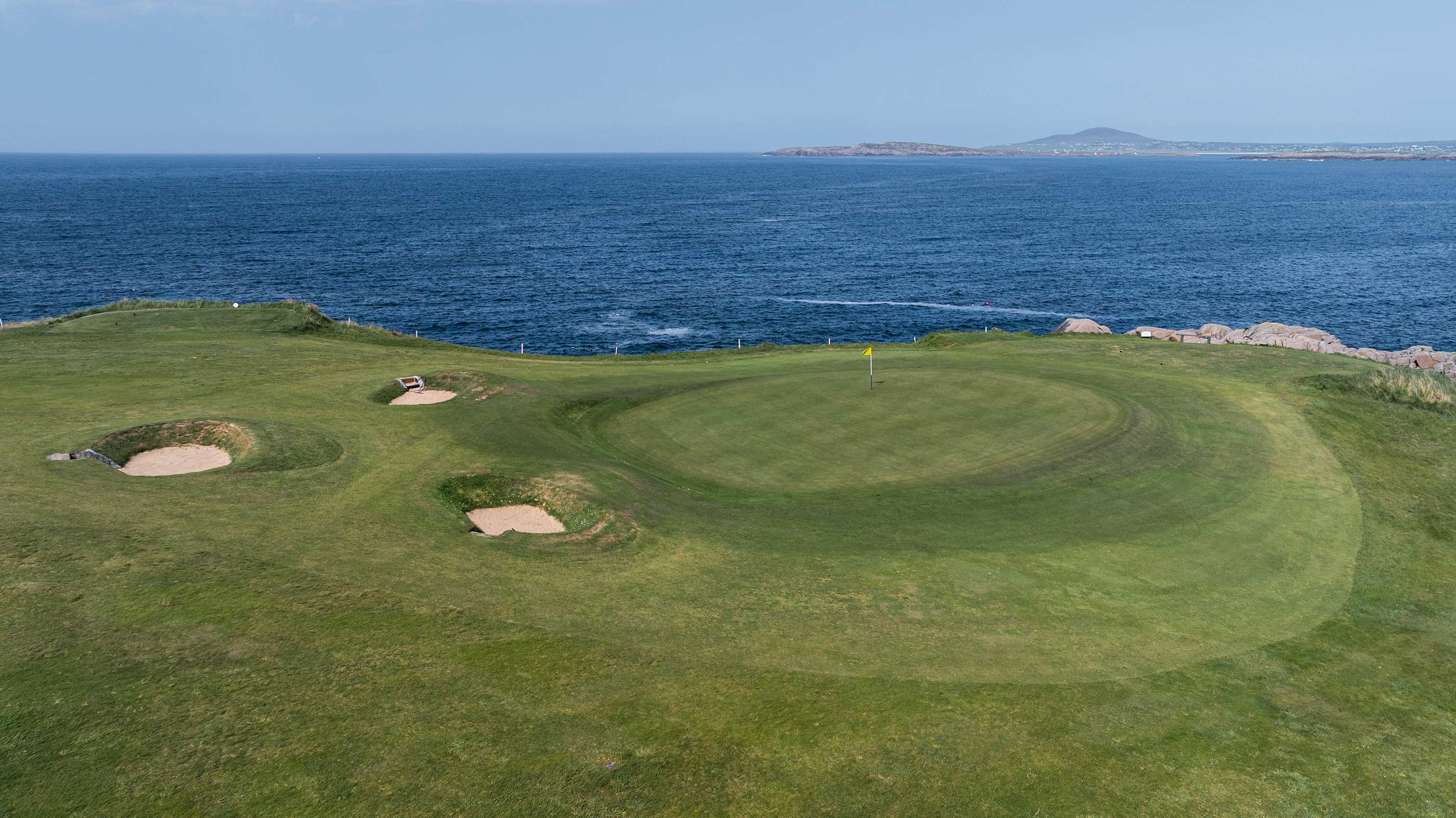 Right of the third green at Cruit Island (Fried Egg Golf)