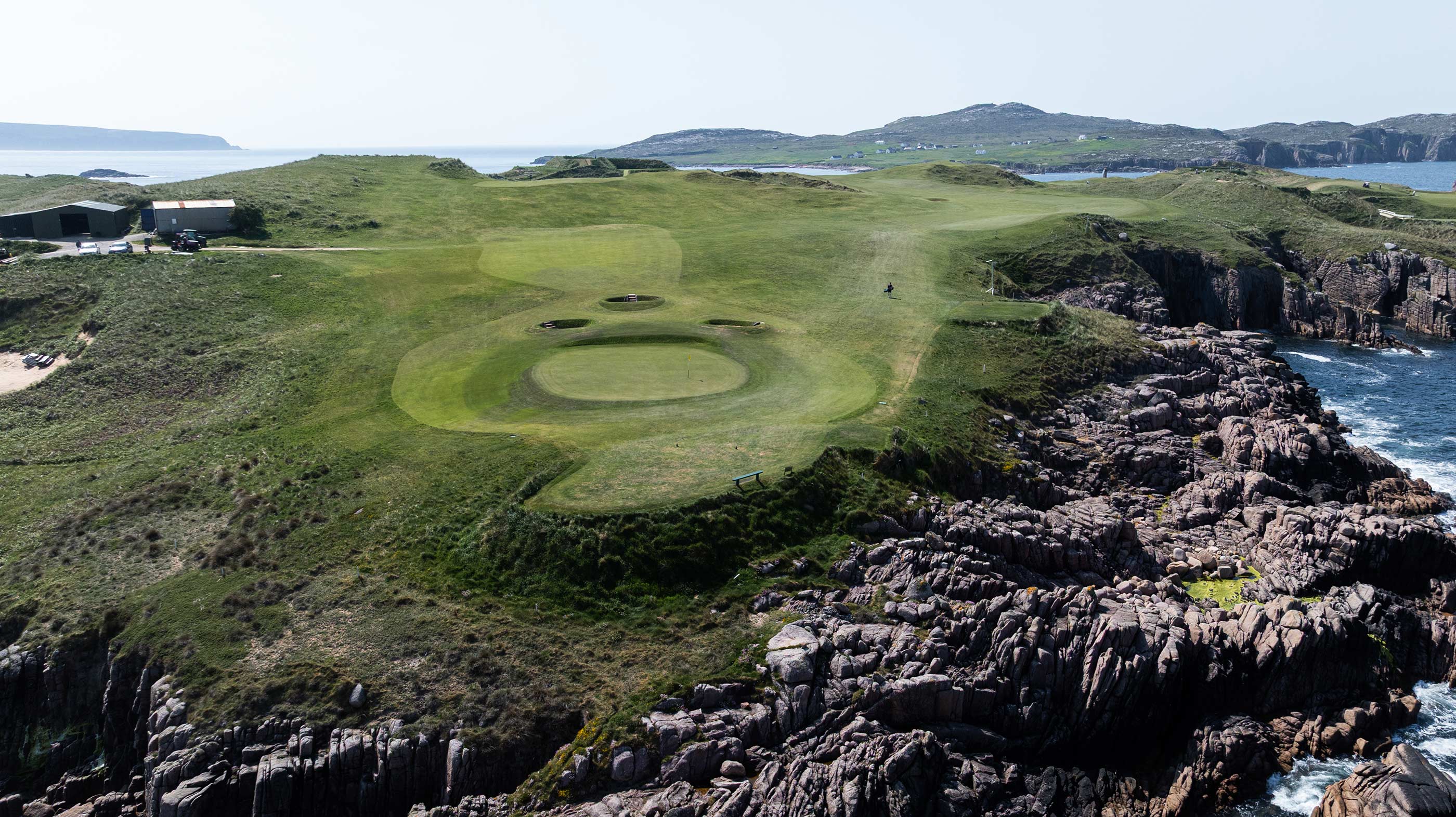 Behind the third green at Cruit Island (Fried Egg Golf)