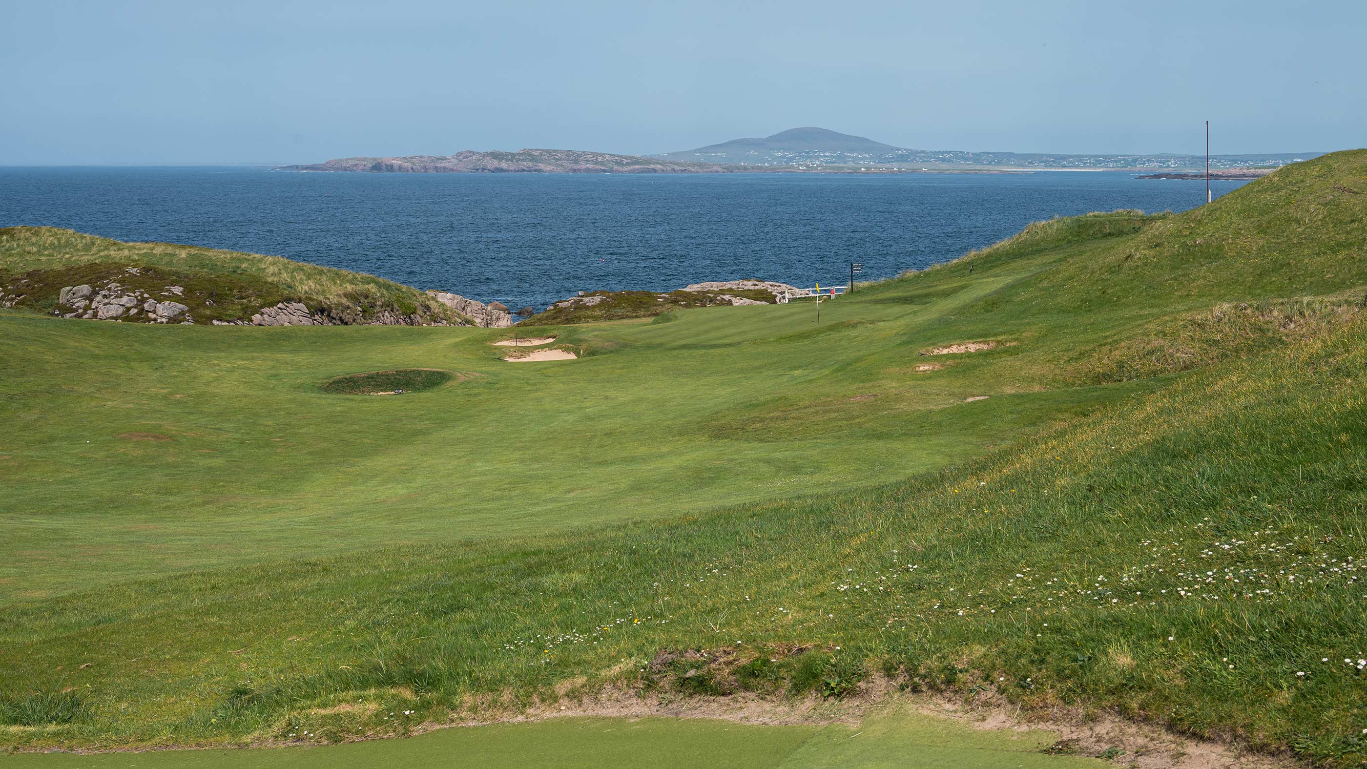The fifth fairway at Cruit Island (Fried Egg Golf)