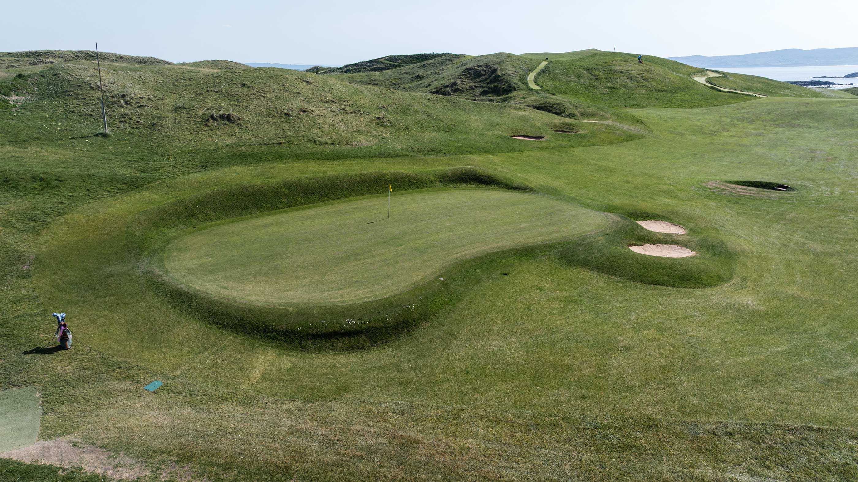 Back of the fifth green at Cruit Island (Fried Egg Golf)