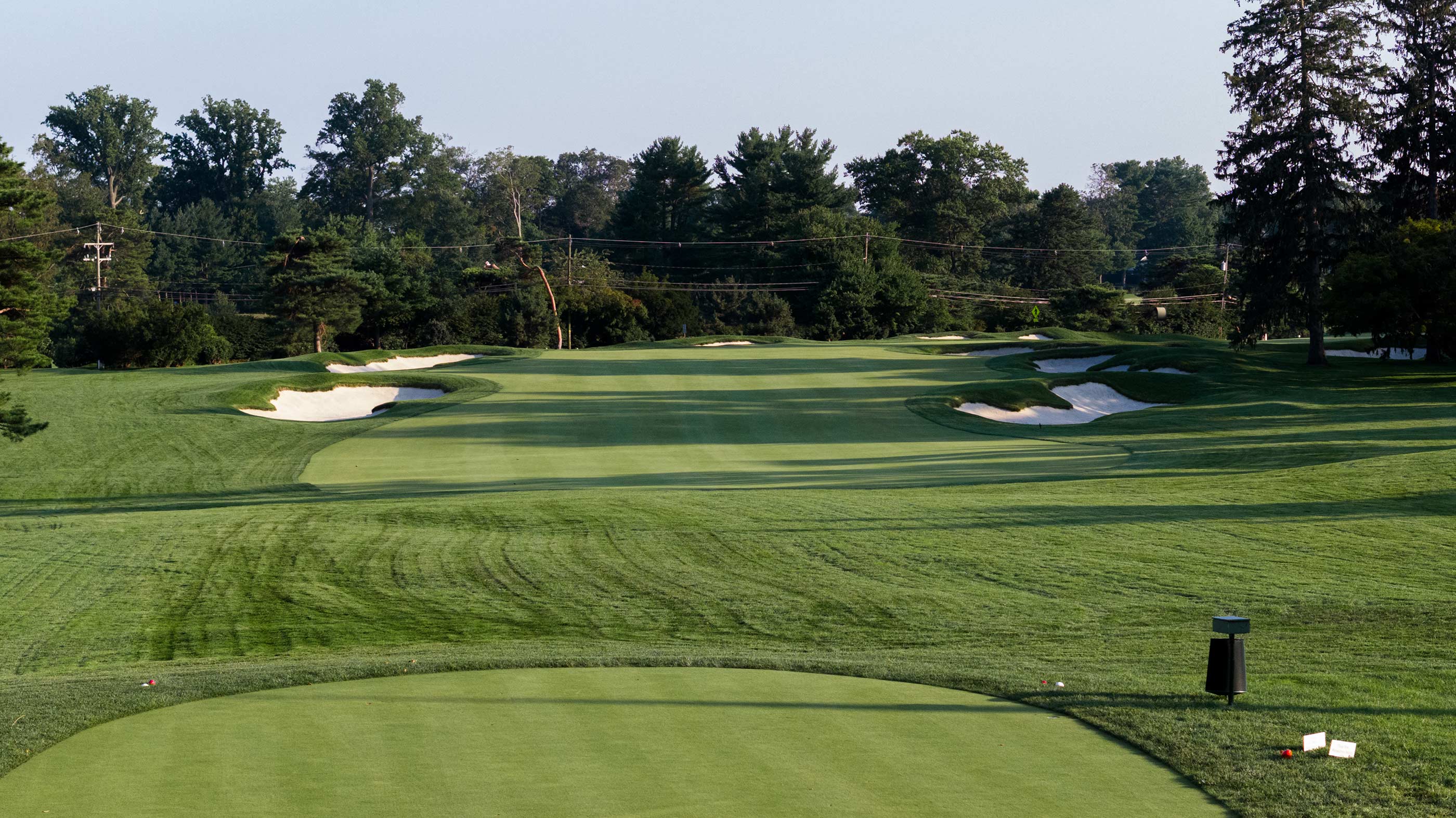 The first tee shot at Merion East (Fried Egg Golf)