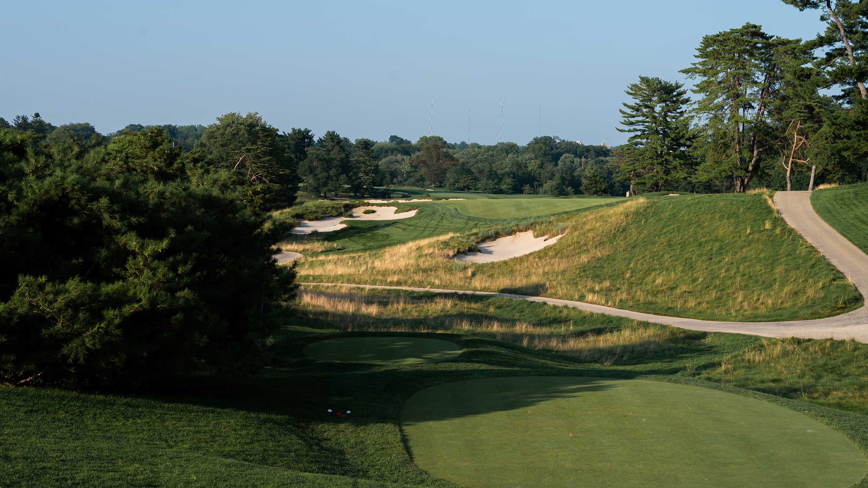 The fourth tee shot at Merion East (Fried Egg Golf)